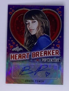 Leaf Pop Century Brook Power 2018 automático 4/15 púrpura Prizm Heart Breaker - Imagen 1 de 2