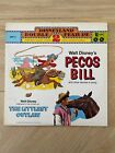 Pecos Bill & The Littlest Outlaw Disneyland Record - EXCELLENT ÉTAT + 1972 DISNEY 2 vinyle LP