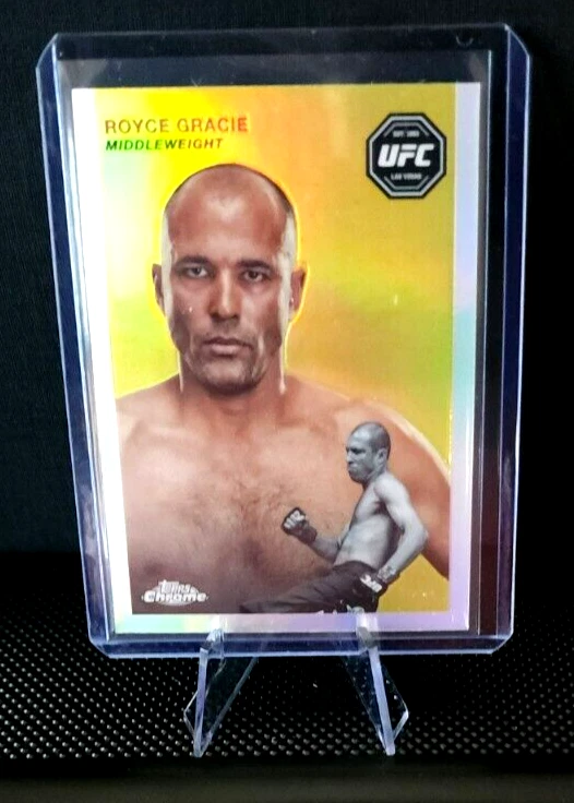 2024 Topps Chrome UFC ROYCE GRACIE 1954 Topps Refractor Parallel 1:34 #FFT-2 - Image 1 of 2