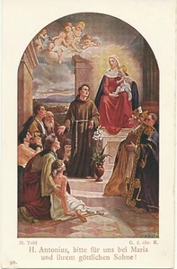 Andachtsbildchen zum Andenken an meine hl. Weihe und Primiz, 29. Juni 1914  Eich - Bild 1 von 2