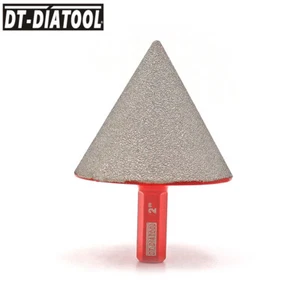 Broca de fresado de cono de dedo de bisel de diamante de 2"/50 mm vástago hexagonal sierra avellanadora - Imagen 1 de 9