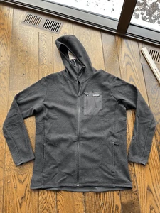 Patagonia R1 Air Full-Zip Hoody Mens Size XL Black Fleece Jacket Outdoor Hiking - Picture 1 of 6