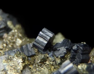 BOURNONITE & CHALCOPYRITE & PYRITE ---- ROMANIA Maramures CAVNIC /pi264 - Picture 1 of 19