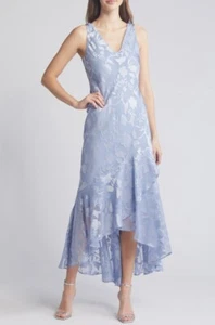 Alex Evenings Chiffon High Low Dress In an Icy Blue – Size XL - Picture 1 of 5