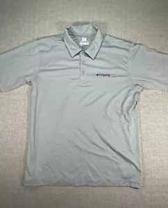 Camisa Columbia Adulto Mediano Gris Polo Mangas Cortas Al aire libre Clásico Para Hombre - Imagen 1 de 7
