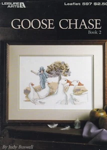 Goose Chase by Judy Buswell: Leisure Arts Leaflet 597 (Craft Pamphlet, 1988) - Picture 1 of 2