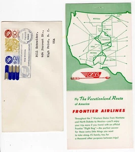 (4) FRONTIER AIRLINE BAGGAGE LABEL , ETQ, FLT BAG ADV, + MEXICO FFC C 294 C493 - Picture 1 of 3