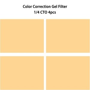 16x20" Color Correction Gel Filter Transparent Sheet 4 Pack 1/4 CTO Photography