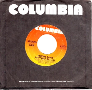 Tyrone Davis: Can't Help But Say / Bunky ..45 RPM -3214 - Picture 1 of 3