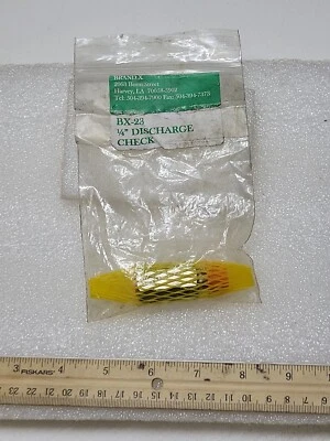 Brand-X  1/4" Discharge Check Valve BX-23 NOS NIB 1 Qty - Image 1 of 3