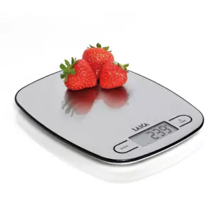 More details for electronic tabletop kitchen scale, ultra thin 5kg capacity, digital, by laica