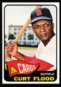 Curt Flood 1965 Topps #415 EXMT+ Cardinals - Imagen 1 de 2