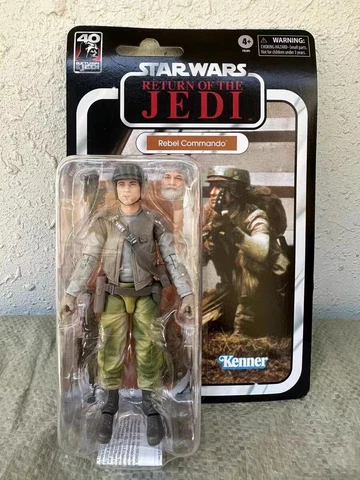 6"Hasbro Star Wars Black Series Return Of The Jedi 40th Rebel Commando In Hand Cover