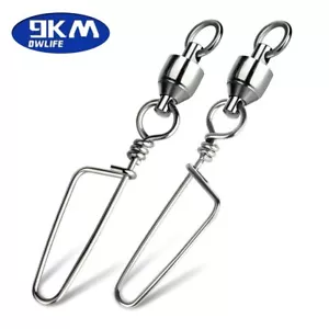Conector de línea de pesca 20 piezas 2# rodamientos de bolas giratorios Snap Coastlock - Imagen 1 de 7