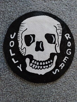 Hand Painted WW2 Leather Squadron Group Patch 400th Bombardment Squadron 90th BG - Image 1 of 4