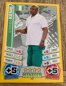 Match Attax 2014 World Cup Nigeria Stephen Keshi #297 - Picture 1 of 2