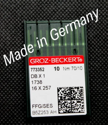 Groz Beckert Nähmaschinennadeln Jersey Rundkolben System 1738 Nadelstärke 70/10