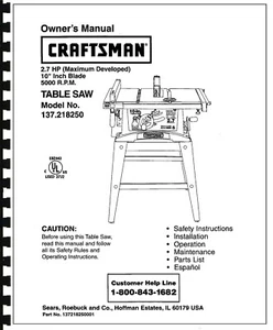 Sears Seghetto da tavolo artigianale modello manuale # 137.218250 - Foto 1 di 1