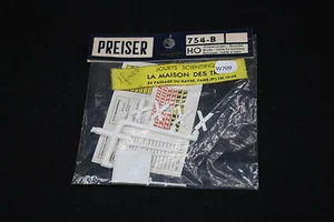 W709 PREISER Ho 754 B Barrage table a batir signalisation Absperrungen Bautafel - Imagen 1 de 2