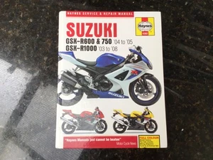 SUZUKI GSX-R600, GSX-R750 04 to 05 & GSX-R1000 03 to 08 REPAIR MANUAL BY HAYNES - Picture 1 of 6