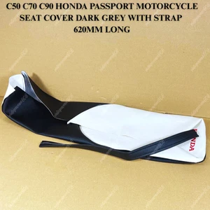 Funda de asiento PVC gris oscuro clásico Honda Passport C50 C70 C90 620 mm ENVÍO GRATUITO - Imagen 1 de 7
