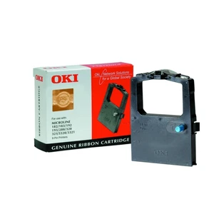 Oki 09002303 Ruban d'encre nylon noir (original) pour imprimantes Microline 9 broches - Photo 1/1