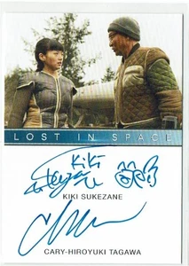 Lost in Space Season 1 Dual Auto Autograph Kiki Sukezane & Cary Hiroyuki-Tagawa - Picture 1 of 3