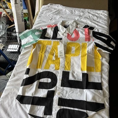 Camisa con botones estampada de paloma grapa talla pequeña Foto 1 de 4