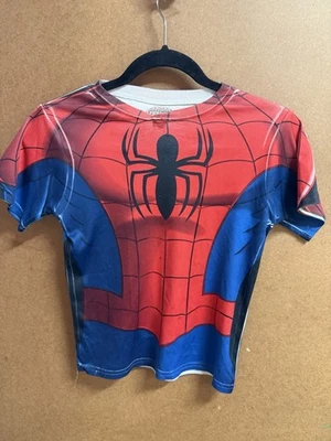 Ultimate Spiderman Marvel Spiderman Red And Blue Size 7 Drifit Shirt - Image 1 of 3