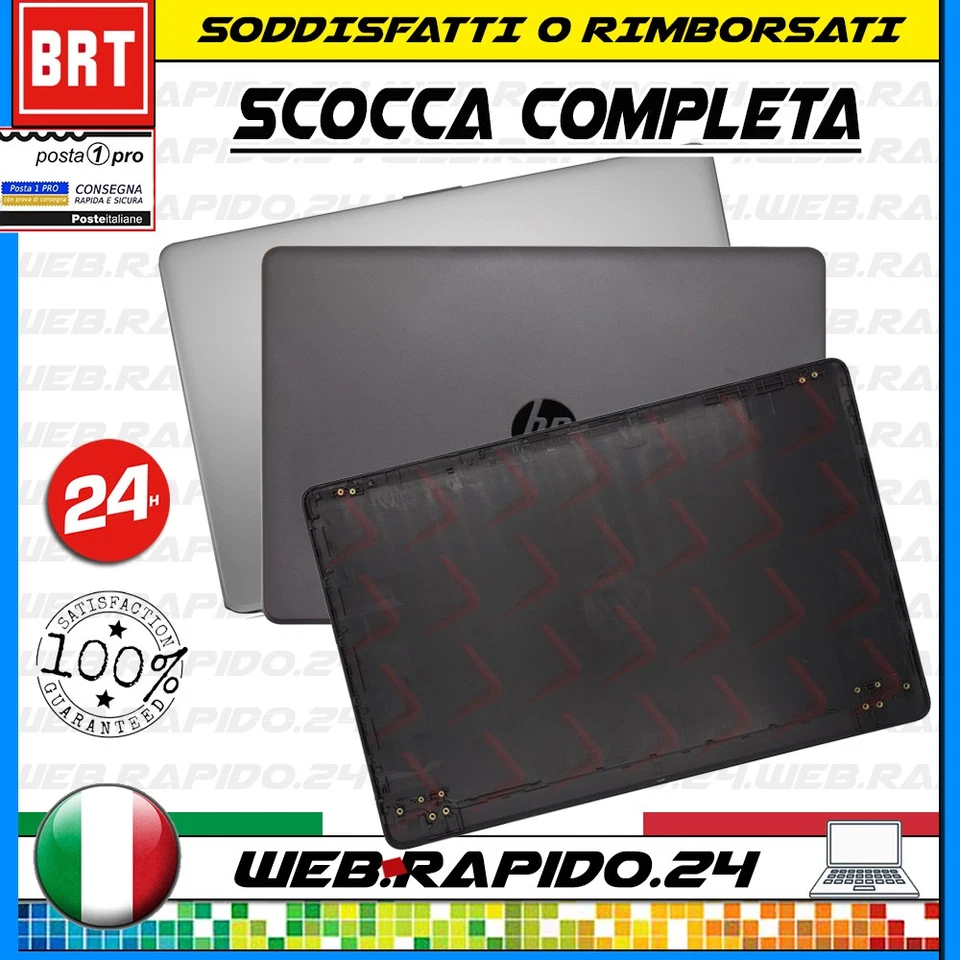 COVER SCOCCA BACK COVER LCD  HP 250 G6 255 G6 15-BS 15-BW 924894-001 GRIGIO - Immagine 1 di 1