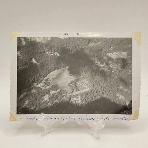Vintage 1961 Foto Yosemite mit Blick vom Glacier Point 3 x 5 schwarzweiß - Bild 1 von 3