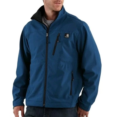 Mens Carhartt Soft Shell  Cobalt Blue Jacket Style #J250 Men’s Size medium - Image 1 of 4