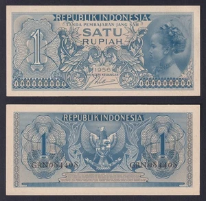 Banconota Indonesia 1 rupiah 1956 P.-74 FDS/UNC - Picture 1 of 1