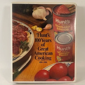 Hunt’s 100 Years Great American Cooking 1990 Binder w/9 pages 1989 Uncut Coupons - Picture 1 of 11