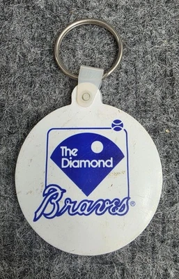 Vintage The Diamond Braves Baseball Keychain - Image 1 of 3