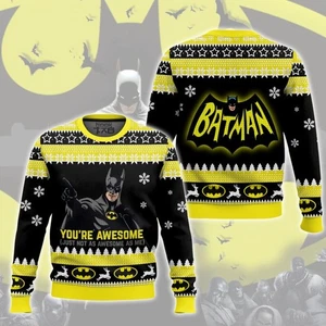 Batman You’re Awesome Ugly Christmas Sweater for Winter Weihnachtspullover - Bild 1 von 2