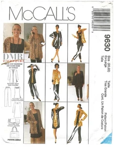 1998 McCall's 9630 Misses Cardigan Tunic size XL 20 22 sewing pattern uncut - Picture 1 of 3