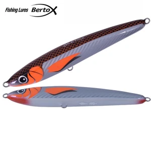 BERTOX Saltwater Handmade Wooden Floating STICK BAIT 25cm/170g Carbon Foil - Bild 1 von 3