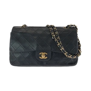 CHANEL Matelasse Classic Double Flap Bag COCO Mark Turnlock Lammfell CC - Bild 1 von 10