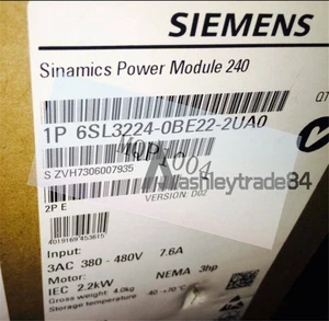 1PCS NEW SIEMENS Frequency Converter 6SL3224-0BE22-2UA0 6SL3 224-0BE22-2UA0 - Picture 1 of 2