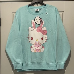 Hello Kitty by Sanrio Crewneck Pullover Sweatshirt Blau Gr. L - Bild 1 von 8