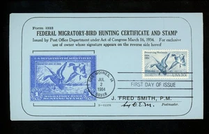 US FDC #2092 Tom DeLuca / TSC 1984 Des Moines IA Waterfowl Duck Wetlands HC 1st - Picture 1 of 2