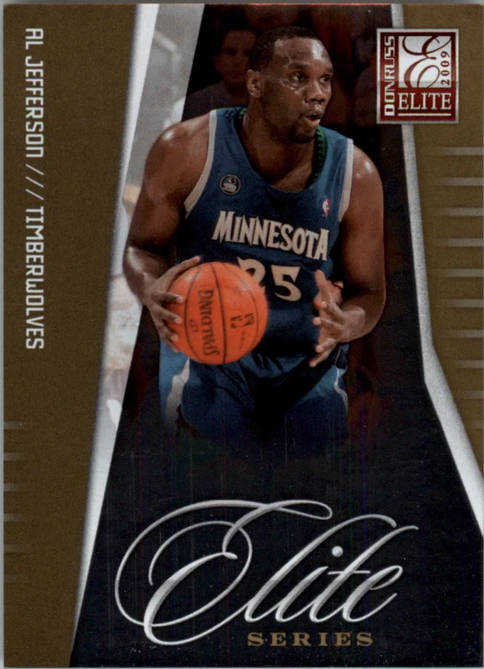 2009-10 Donruss Elite Series Gold #17 Al Jefferson 017/100 - NM-MT - Image 1 of 2