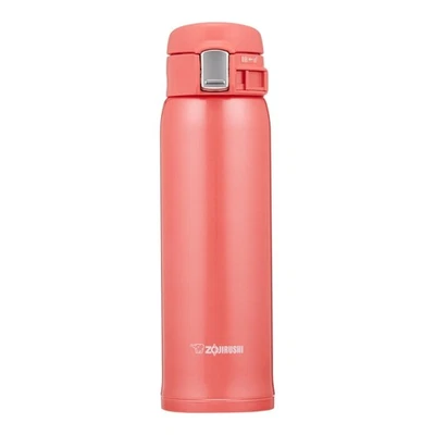 Caneca de viagem Zojirushi aço inoxidável 480 ml coral rosa isolamento a vácuo - Imagem 1 de 4