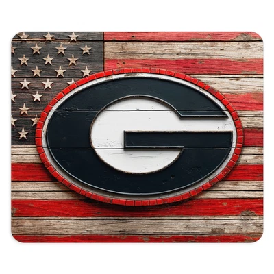 Georgia Bulldogs Mouse Pad 9.5"x8" | UGA American Flag Design | Go Dawgs Gift - Image 1 of 4