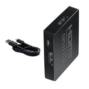 1 In 4 Out 4K HDMI Splitter 1X4 Support 4KX2K 1080P For Laptop/PC/Blu-Ray DVD - Afbeelding 1 van 12