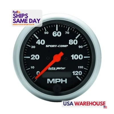 Autometer 3987, One 3-3/8In Sport Comp. Elec. 120Mph Speedometer Performance Par - Image 1 of 4