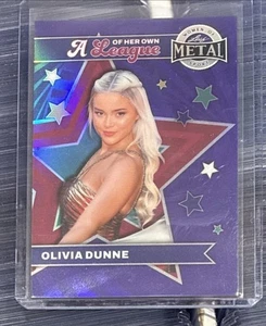 2025 Leaf Women of Sport Olivia Dunne  A League of her Own Purple /6 - Picture 1 of 2