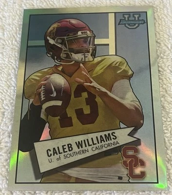 2022 Bowman U Chrome Caleb Williams Rookie Refractor 1952 #52BF-4 Bears RC - Image 1 of 4
