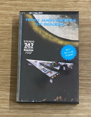 RARE Dub Reggae CASSETTE Tape PRINCE JAMMY DESTROYS THE INVADERS 747 Saudi - Image 1 of 4